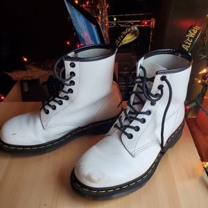 White Dr Martens Boots
